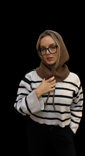 Charger l'image dans la galerie, Cagoule Sparkly Brown
